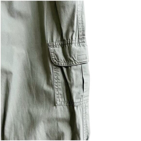 Xhiliration Y2K Cargo Army Green Wide Leg Pants Juniors Size 11 Street Wear - Picture 3 of 12